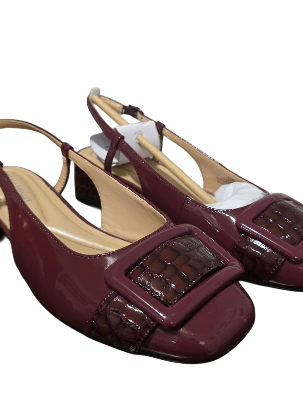 Easy Spirit Women's Eflex Jola Leather Block Heel Slingback Dress Pumps NIB
